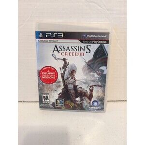 Assassin’s Creed III 3 Wal-Mart Sony Playstation 3 PS3 COMPLETE